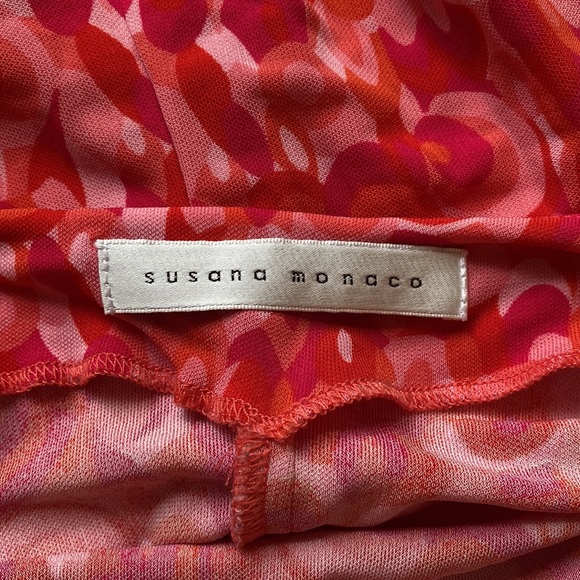 pink patterned mini dress - Picture 5 of 5